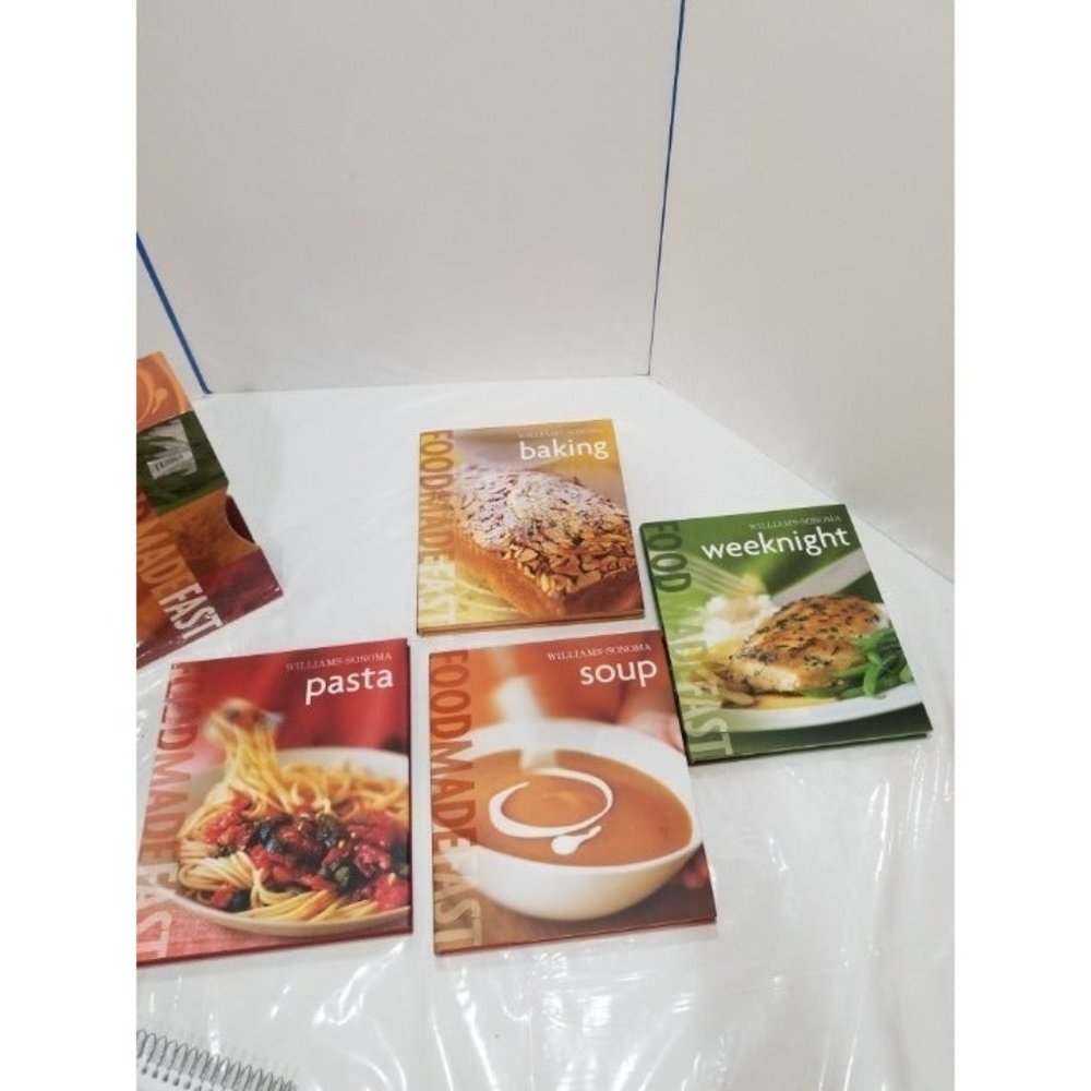 Williams Sonoma Set of 4 Cook Books food made fast bakery, soup, weeknight pasta - Picture 2 of 7